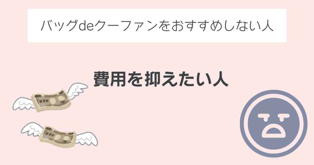 バッグdeクーファンをおすすめできない人③
